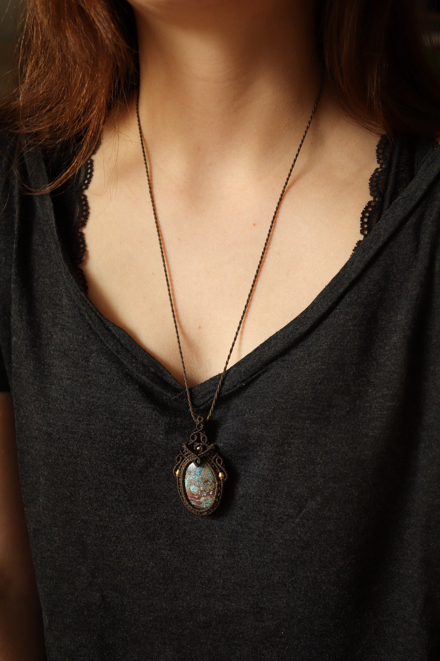 Chrysokoll Halskette