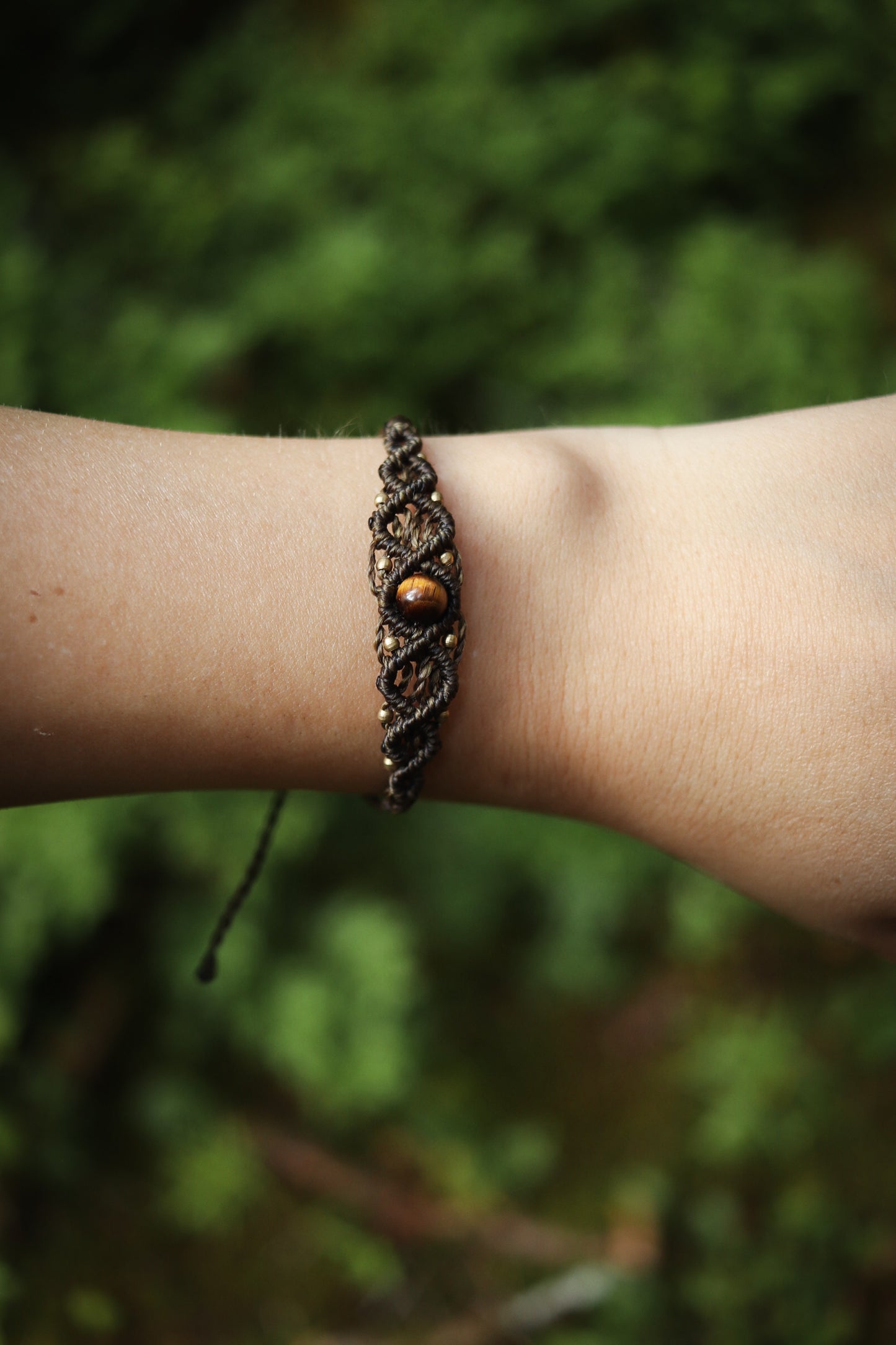 zartes Tigerauge Boho Armband