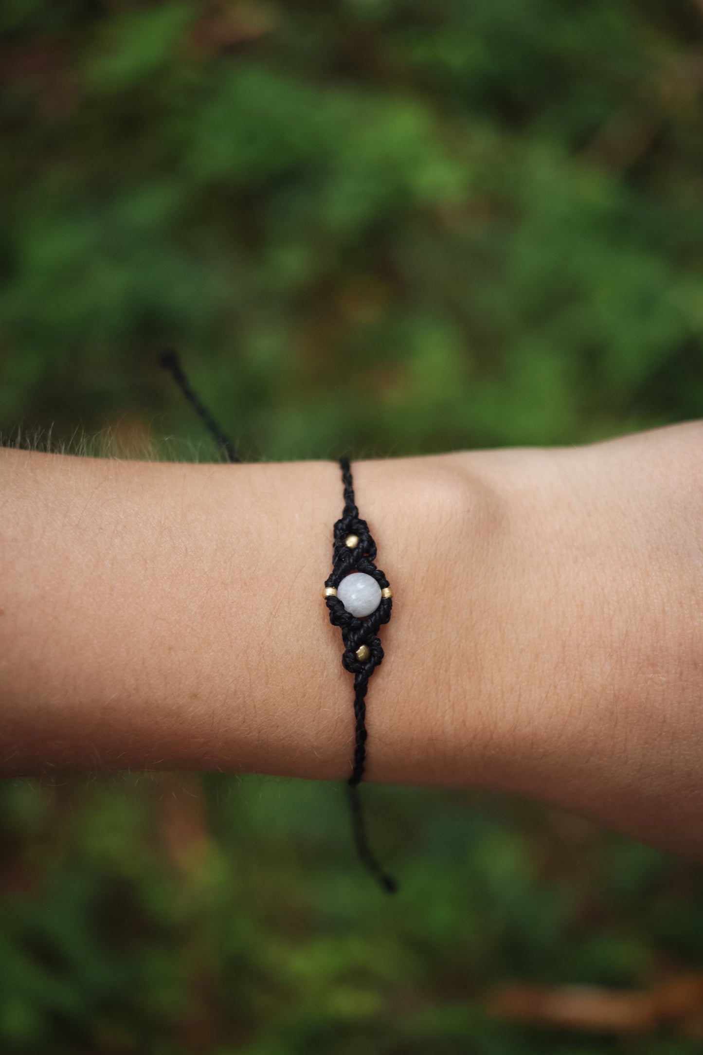 delicate bracelet with gemstone beads