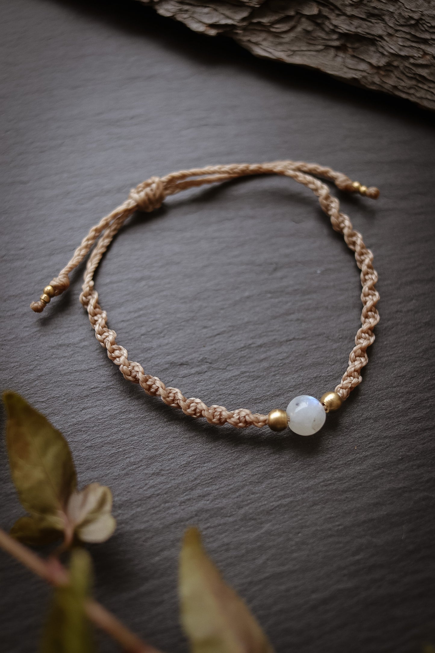 Regenbogen Mondstein Armband