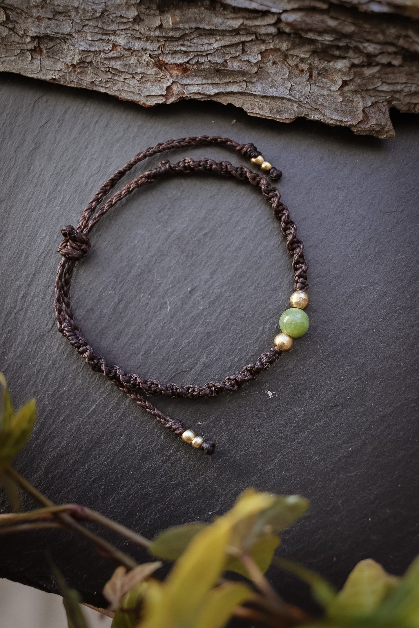 einfaches Jade Armband
