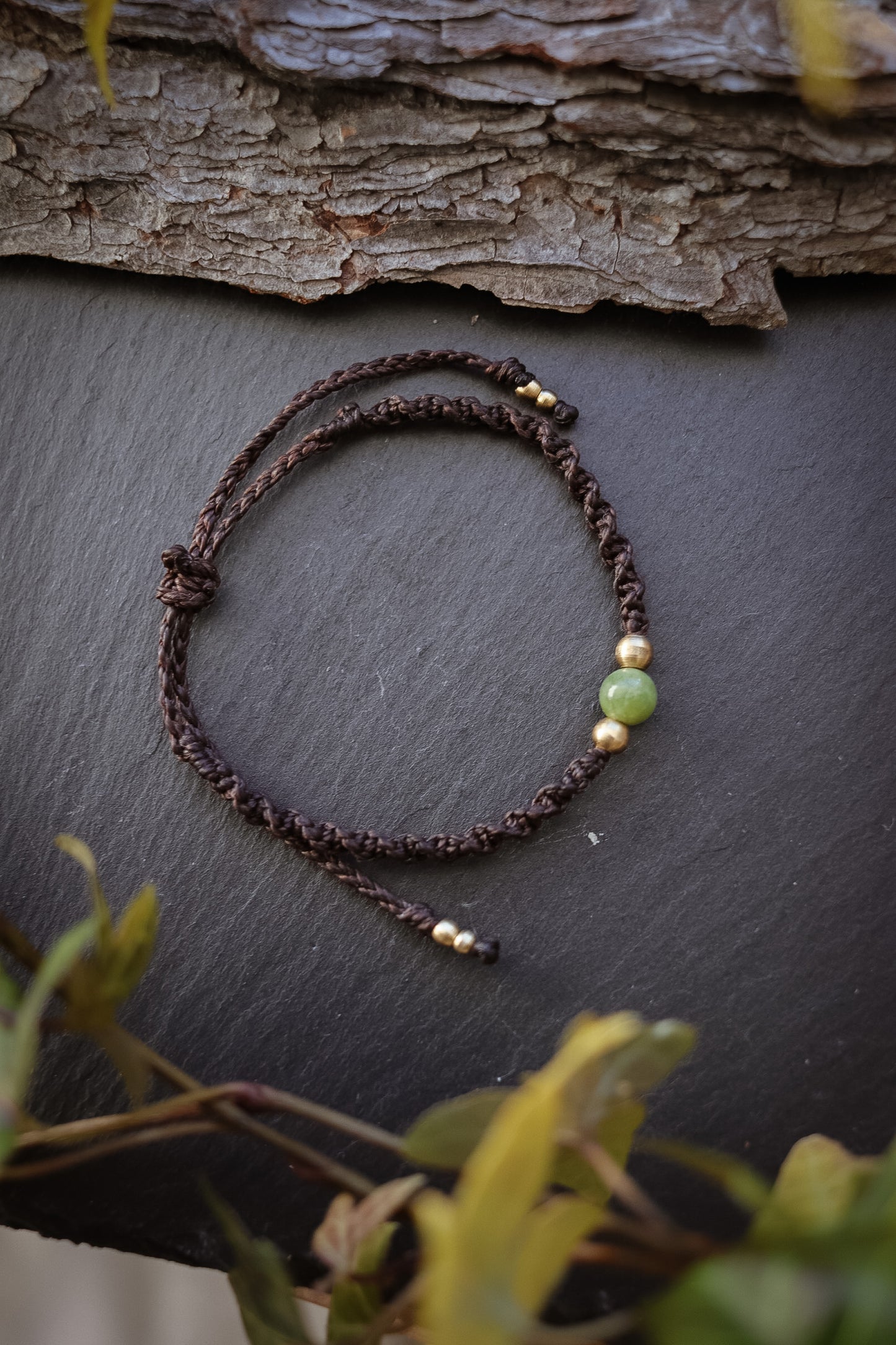 einfaches Jade Armband