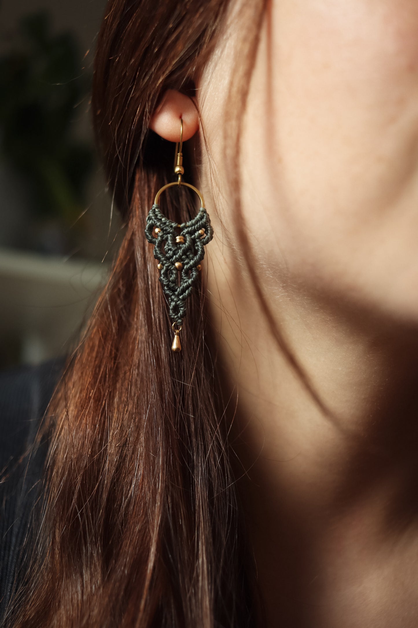 Boho Ohrringe • grün