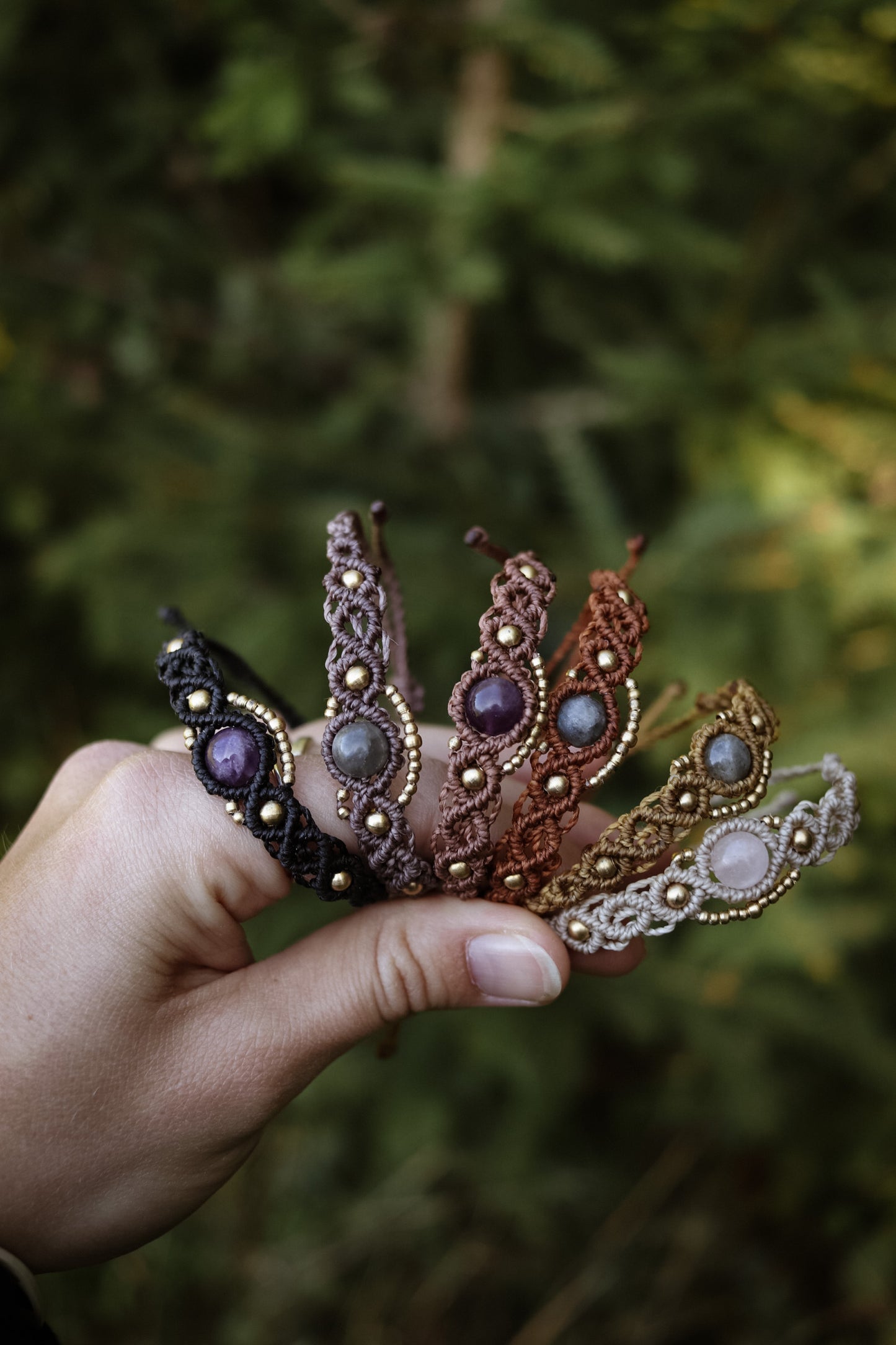 Edelstein Messing Armbänder