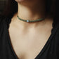 einfache Opalit Choker Halskette