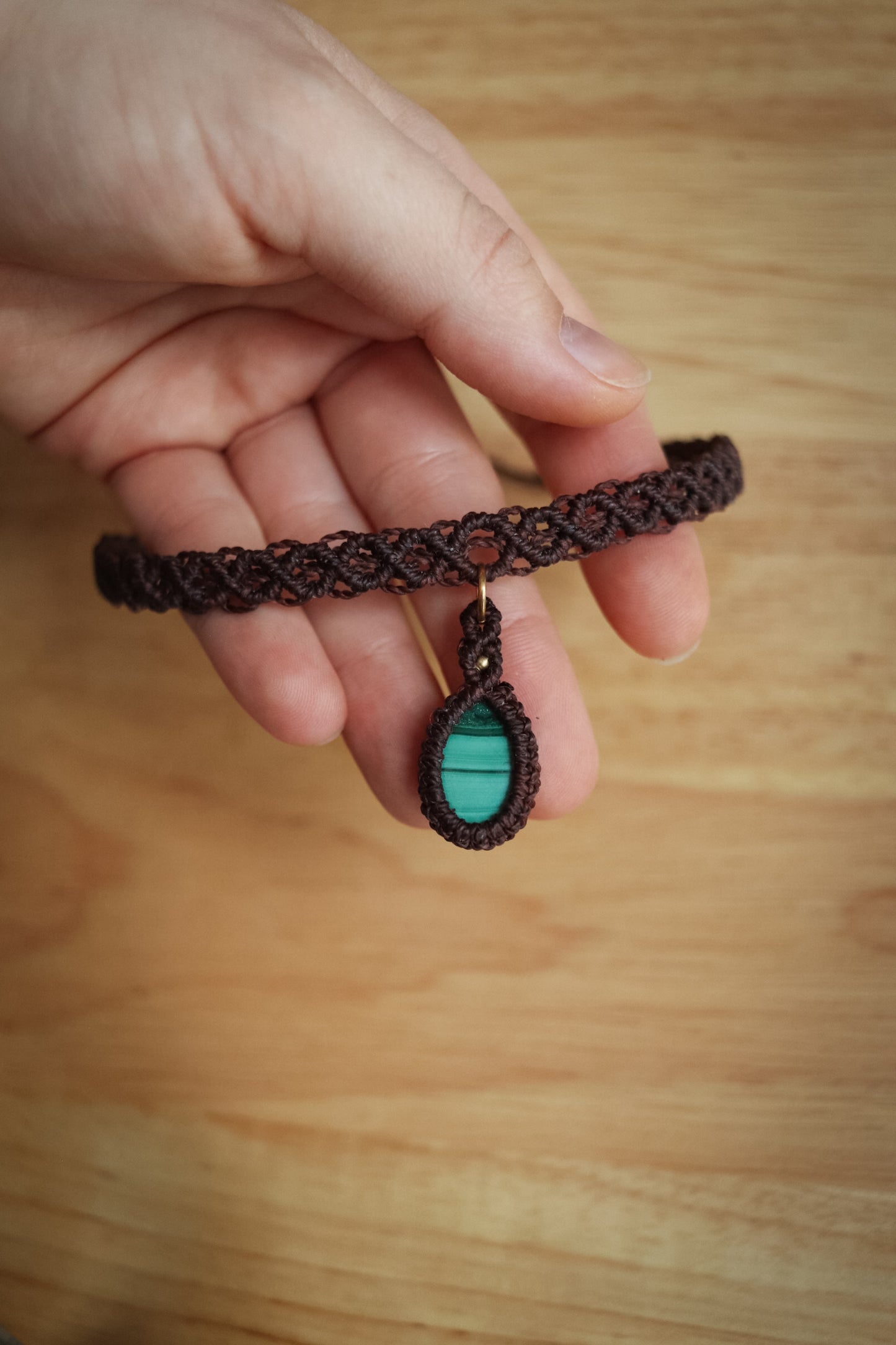 Malachit Choker Halskette
