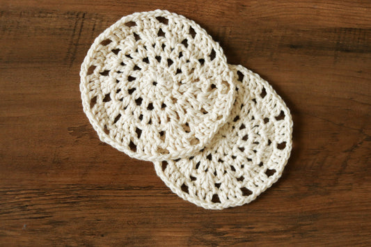 Crochet cup coasters