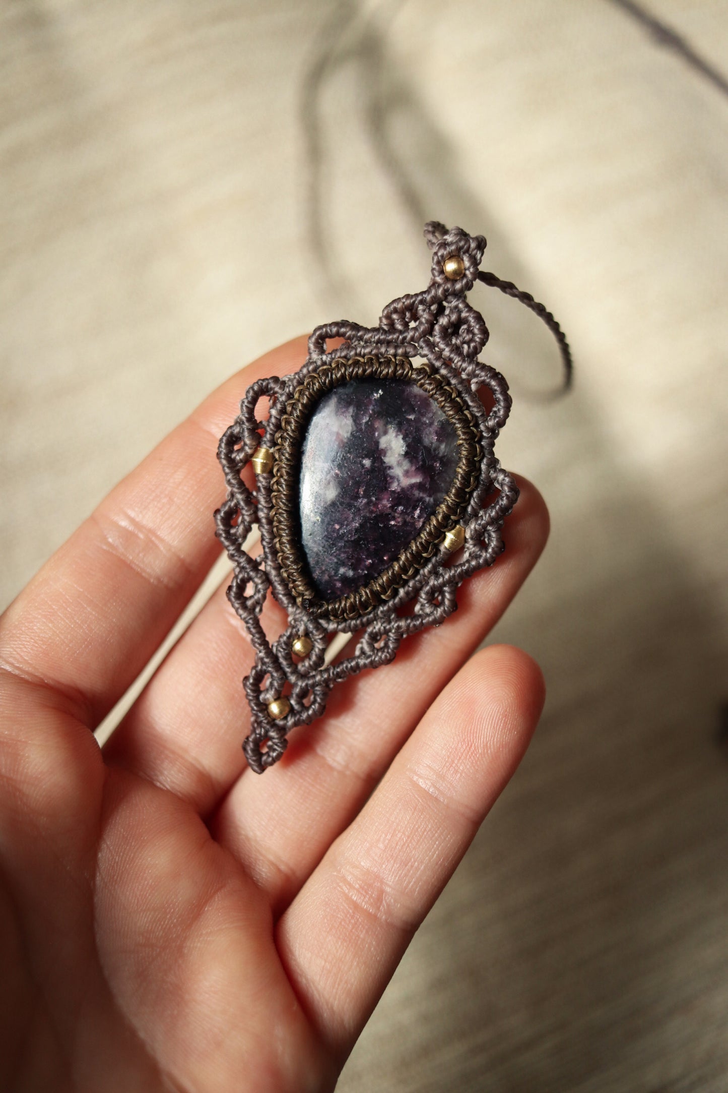 Lepidolith Kette