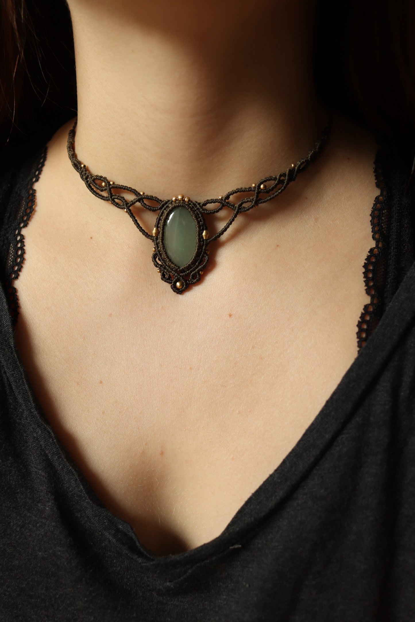 Aventurin Choker Halskette