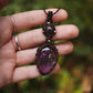 schlichte Ametrin & Amethyst • Halskette