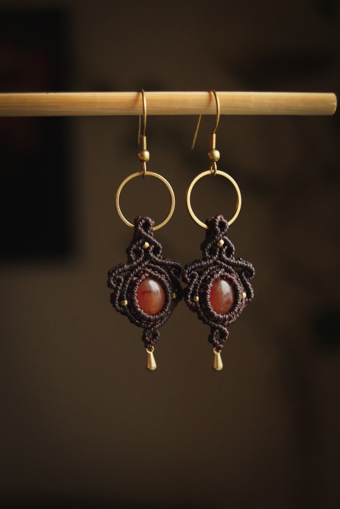 Carnelian earrings