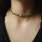 einfache Opalit Choker Halskette