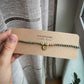 grüner Jade & Messing Choker
