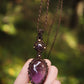 schlichte Ametrin & Amethyst • Halskette