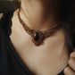 elegante Tigerauge Choker Halskette