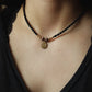 einfache Rhodonit Choker Halskette