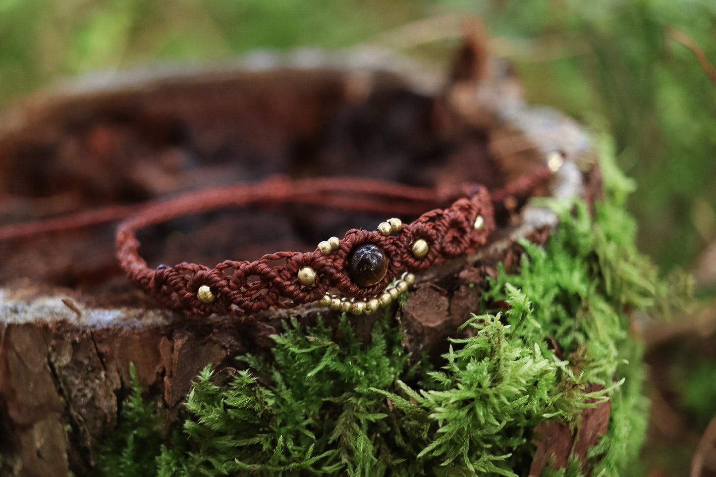 Tigerauge Perlen Armband