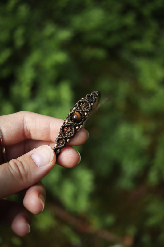 zartes Tigerauge Boho Armband