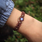 Opalith Messing Armband