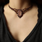 Rosenquarz Choker Halskette