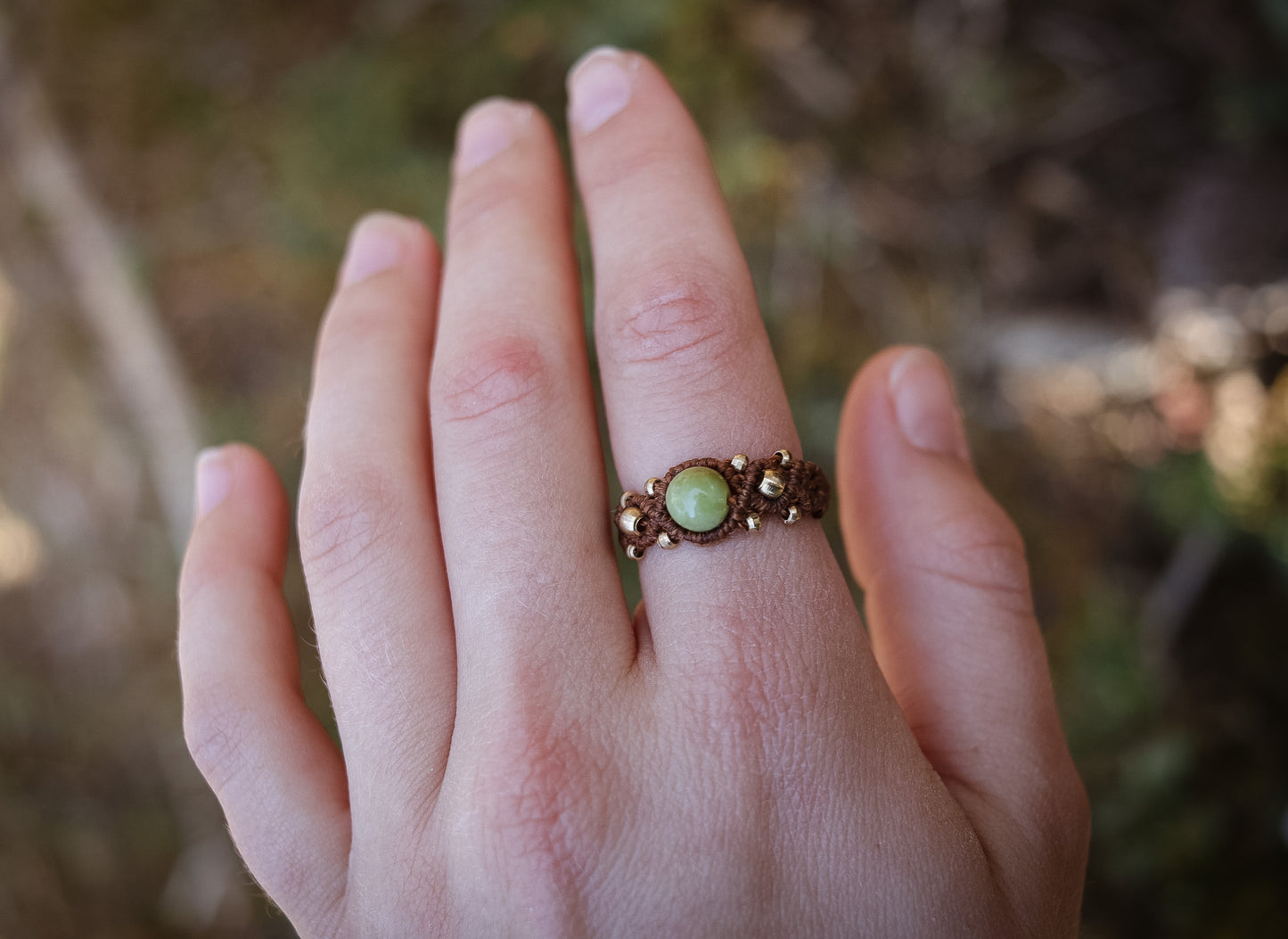 grüne Jade Ring
