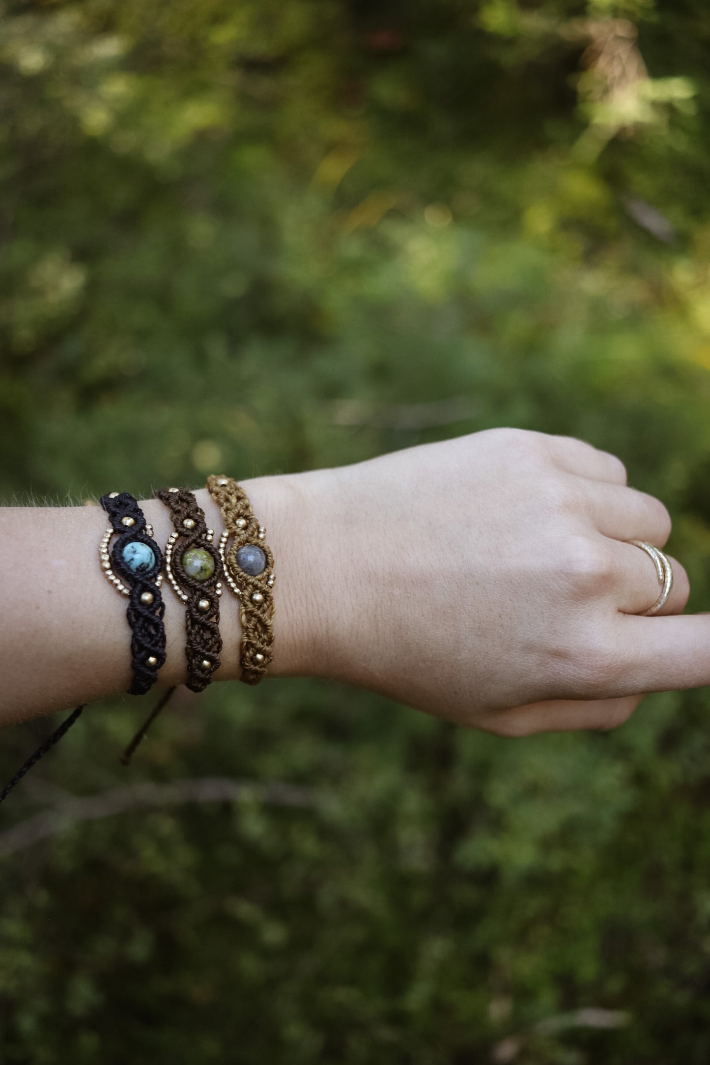 Edelstein Messing Armbänder