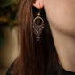 Lila Boho Ohrringe