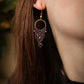 Lila Boho Ohrringe