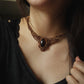 elegante Tigerauge Choker Halskette