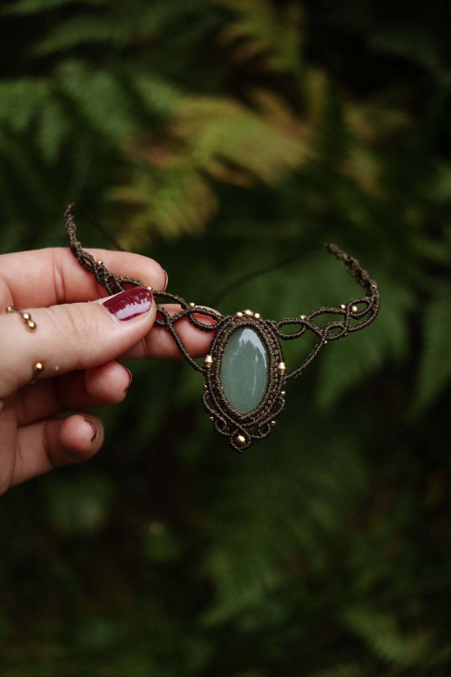 Aventurin Choker Halskette