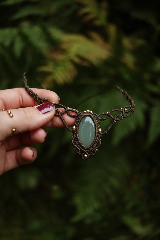 Aventurin Choker Halskette