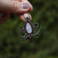 Regenbogen Mondstein Lotus Kette