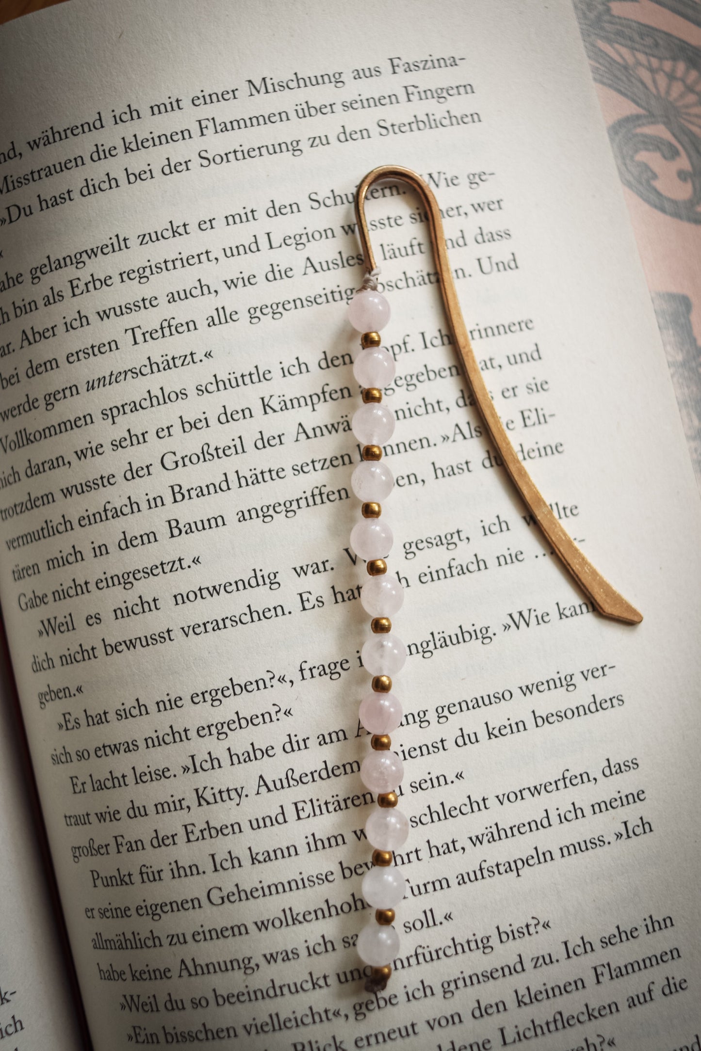 Rosenquarz Lesezeichen
