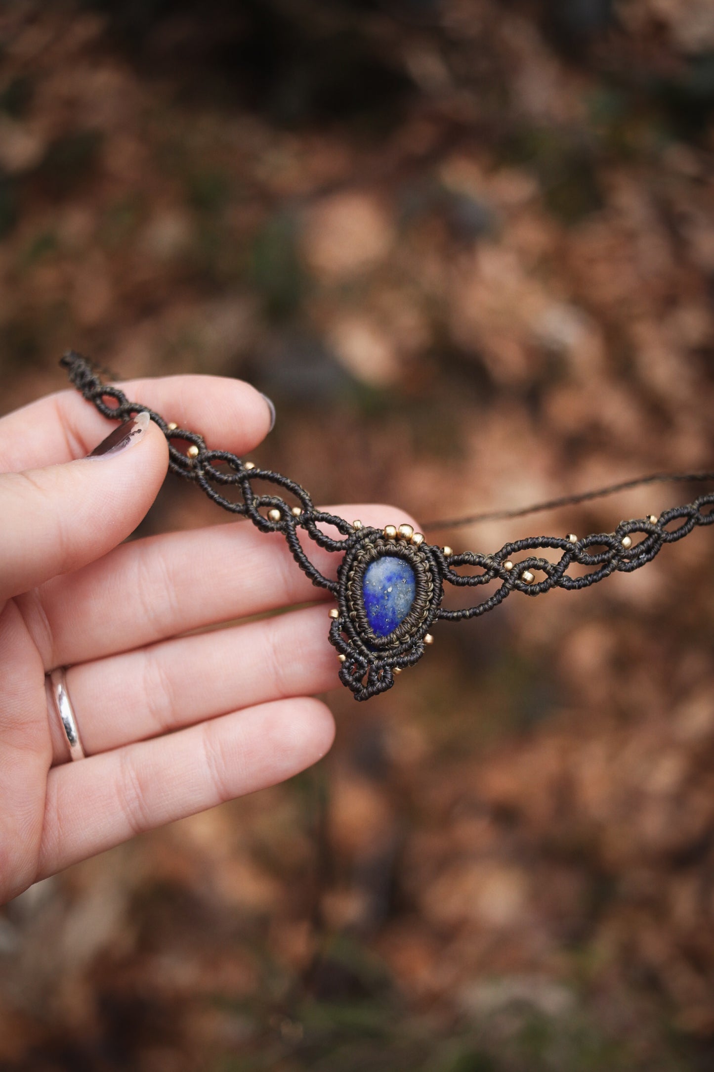 Lapislazuli Choker Halskette