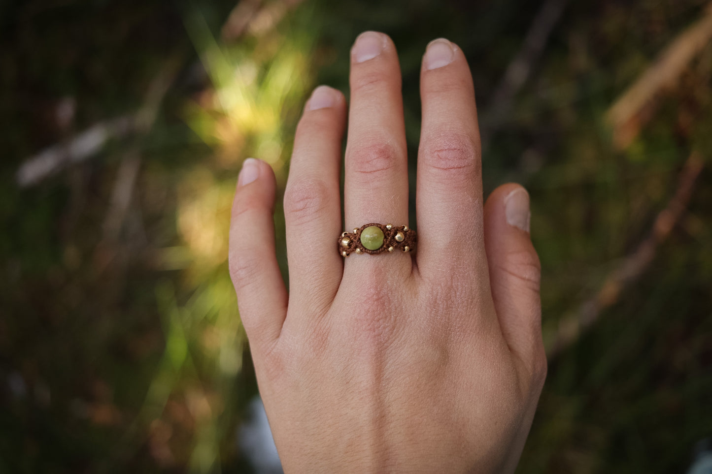 grüne Jade Ring