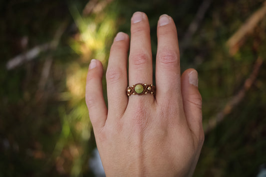 grüne Jade Ring