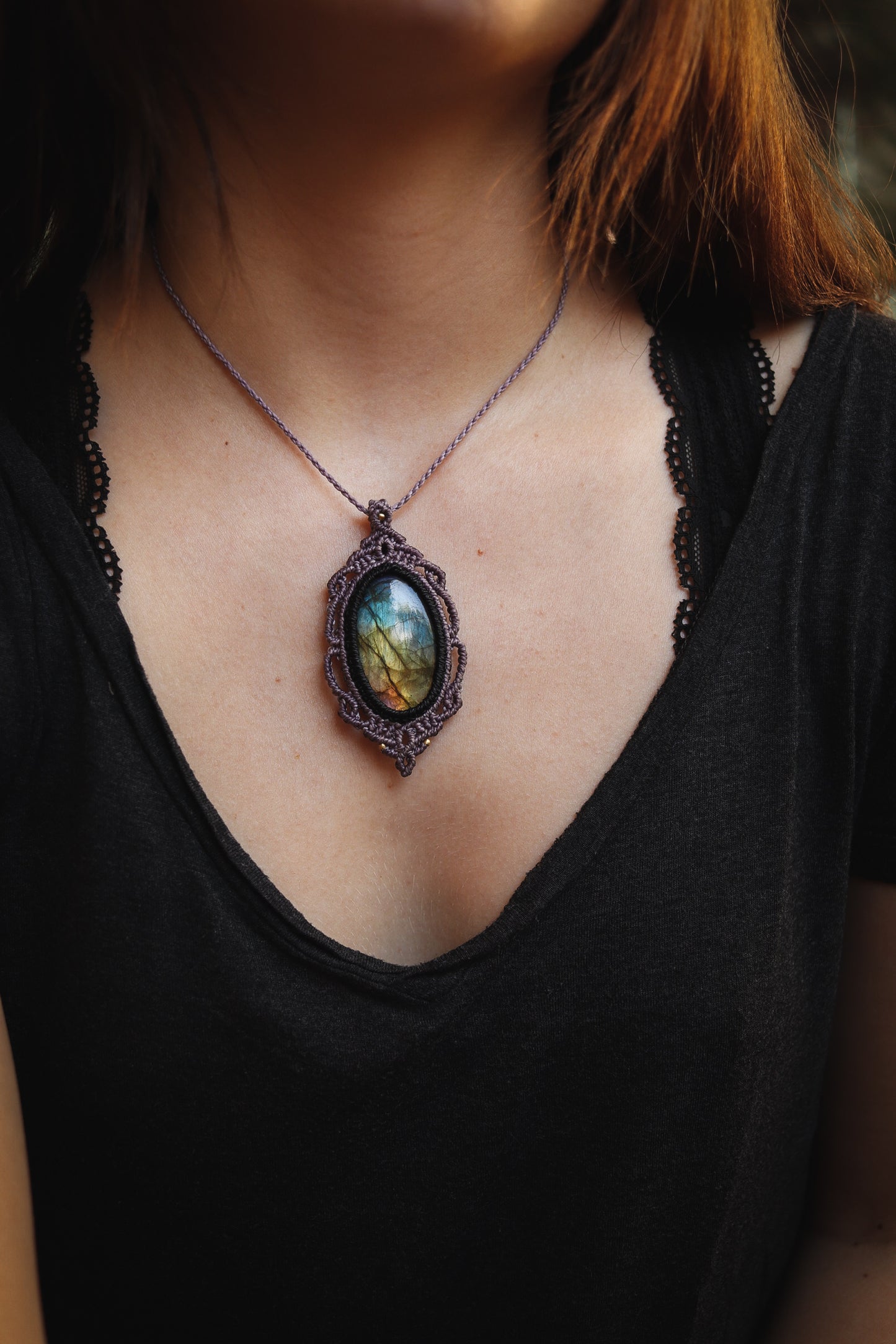 Labradorit Halskette