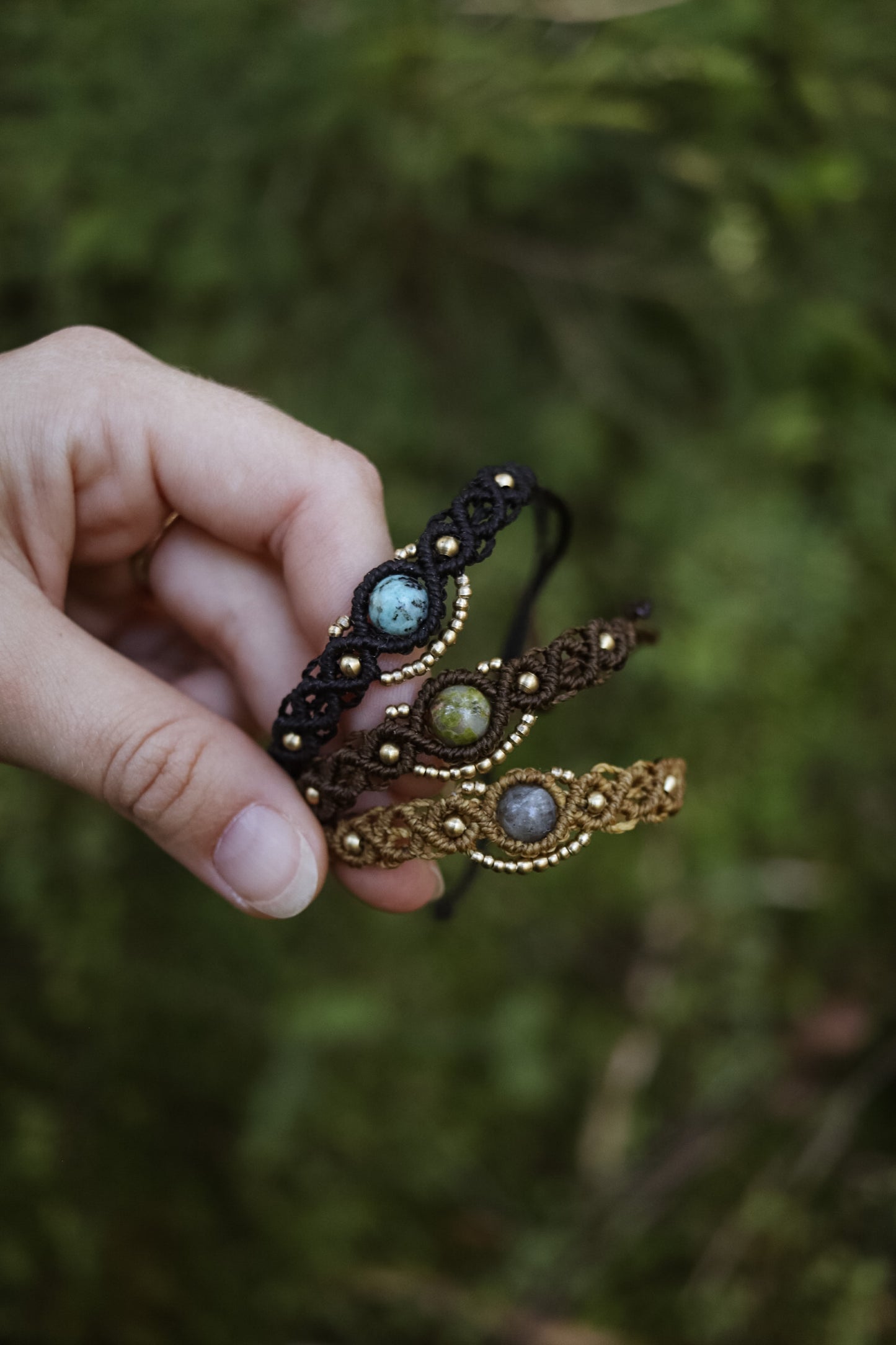 Edelstein Messing Armbänder