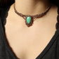 Chrysopras Choker Halskette