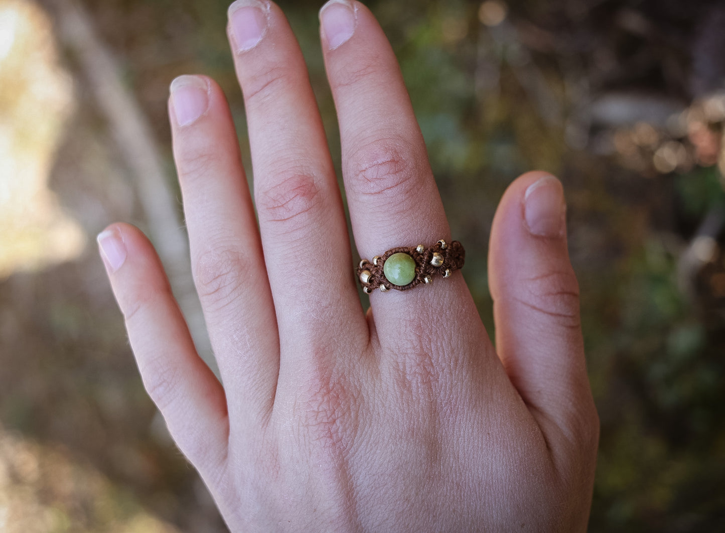 grüne Jade Ring