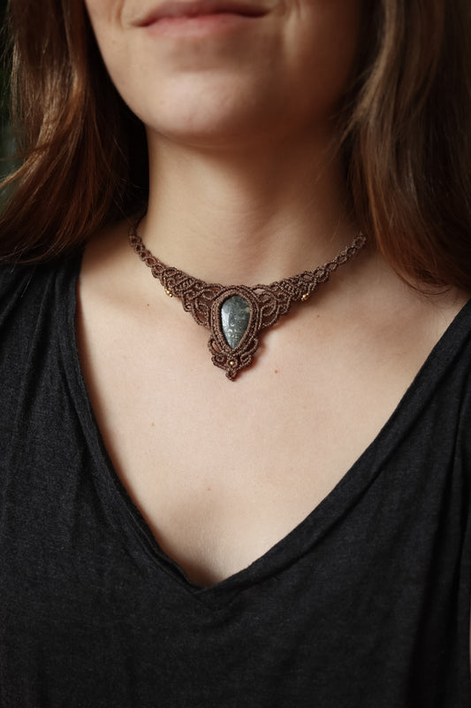 Markasit Choker Halskette