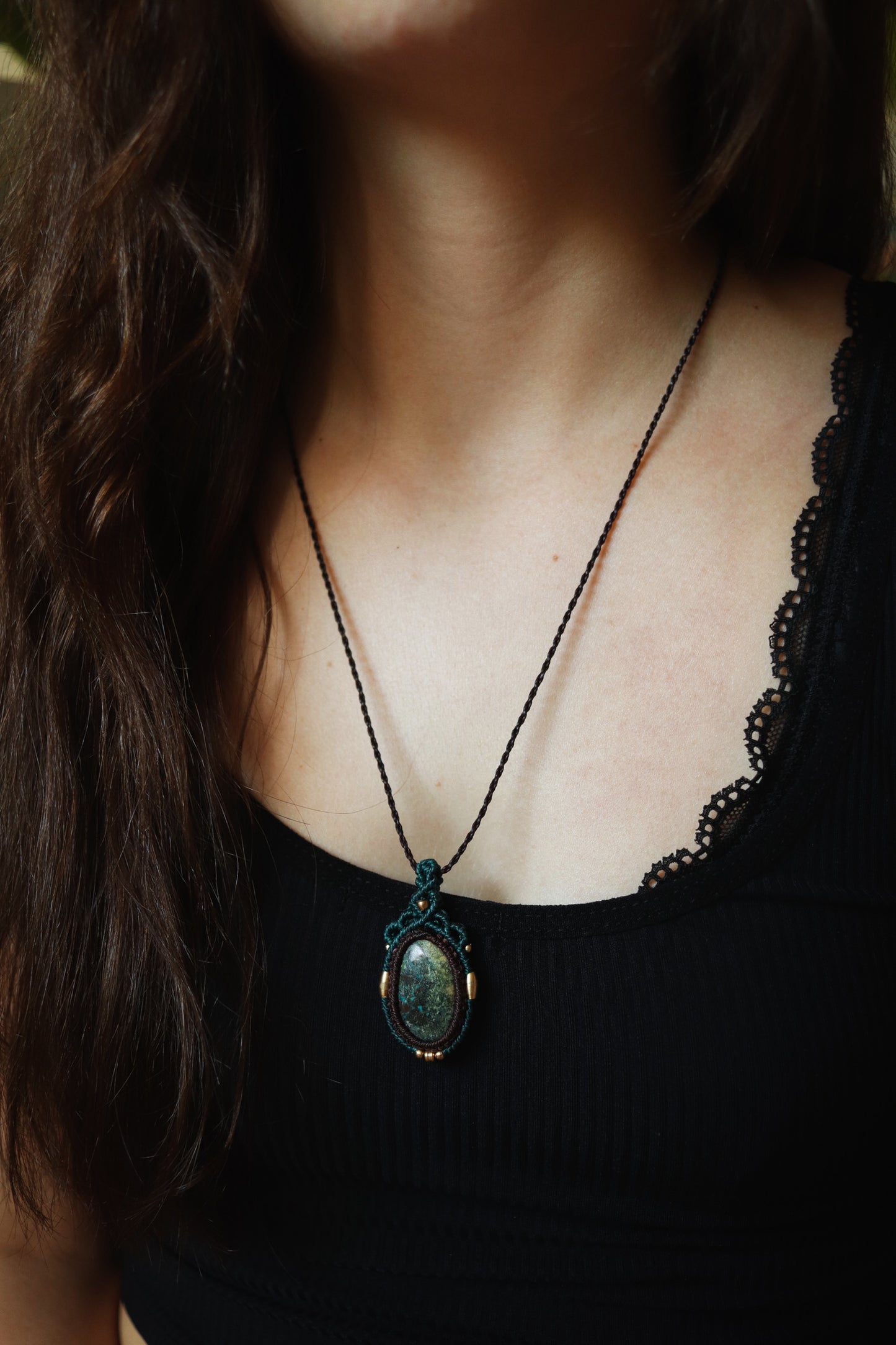 Chrysocolla necklace