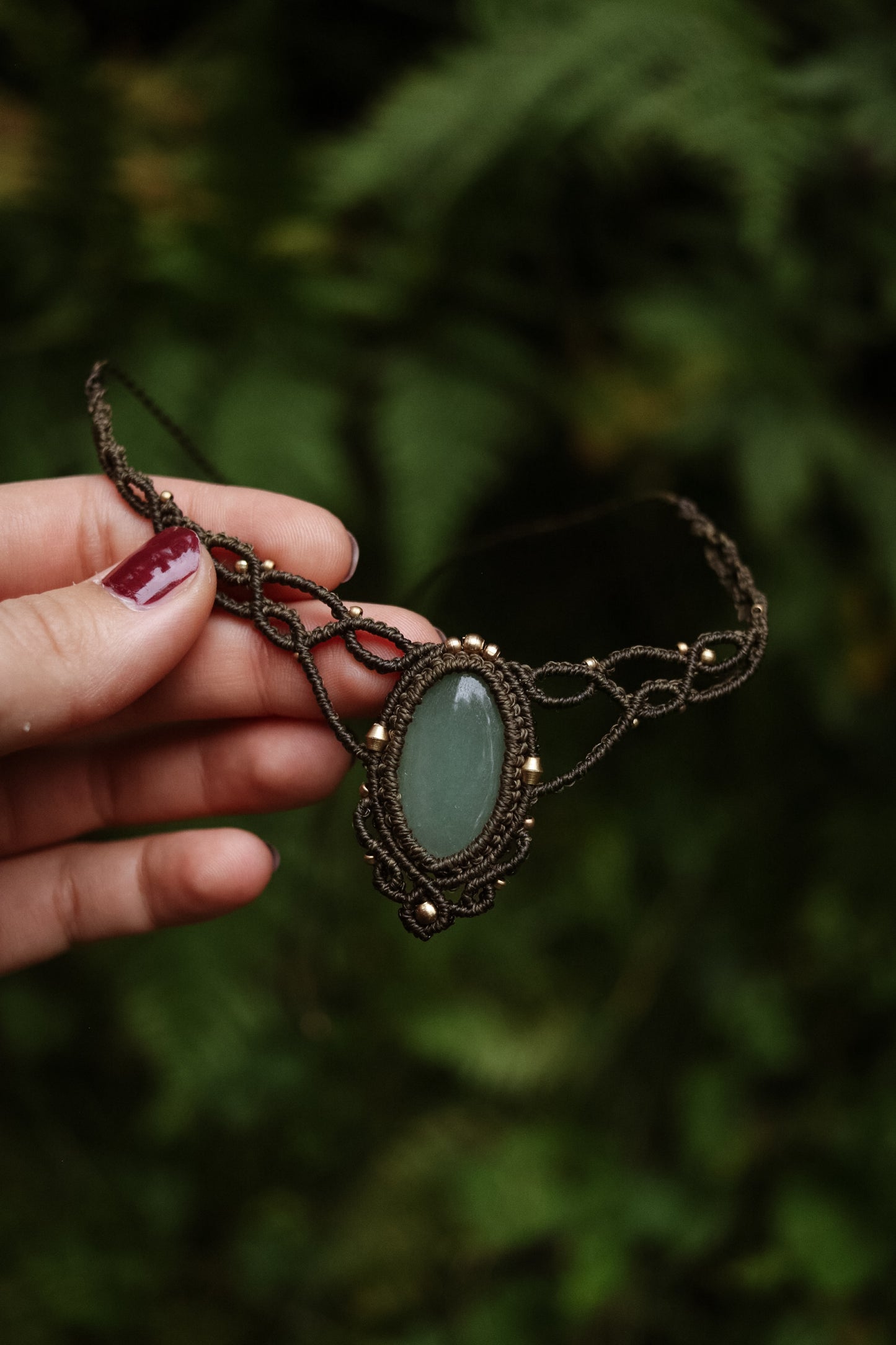 Aventurin Choker Halskette