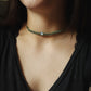 einfache Opalit Choker Halskette