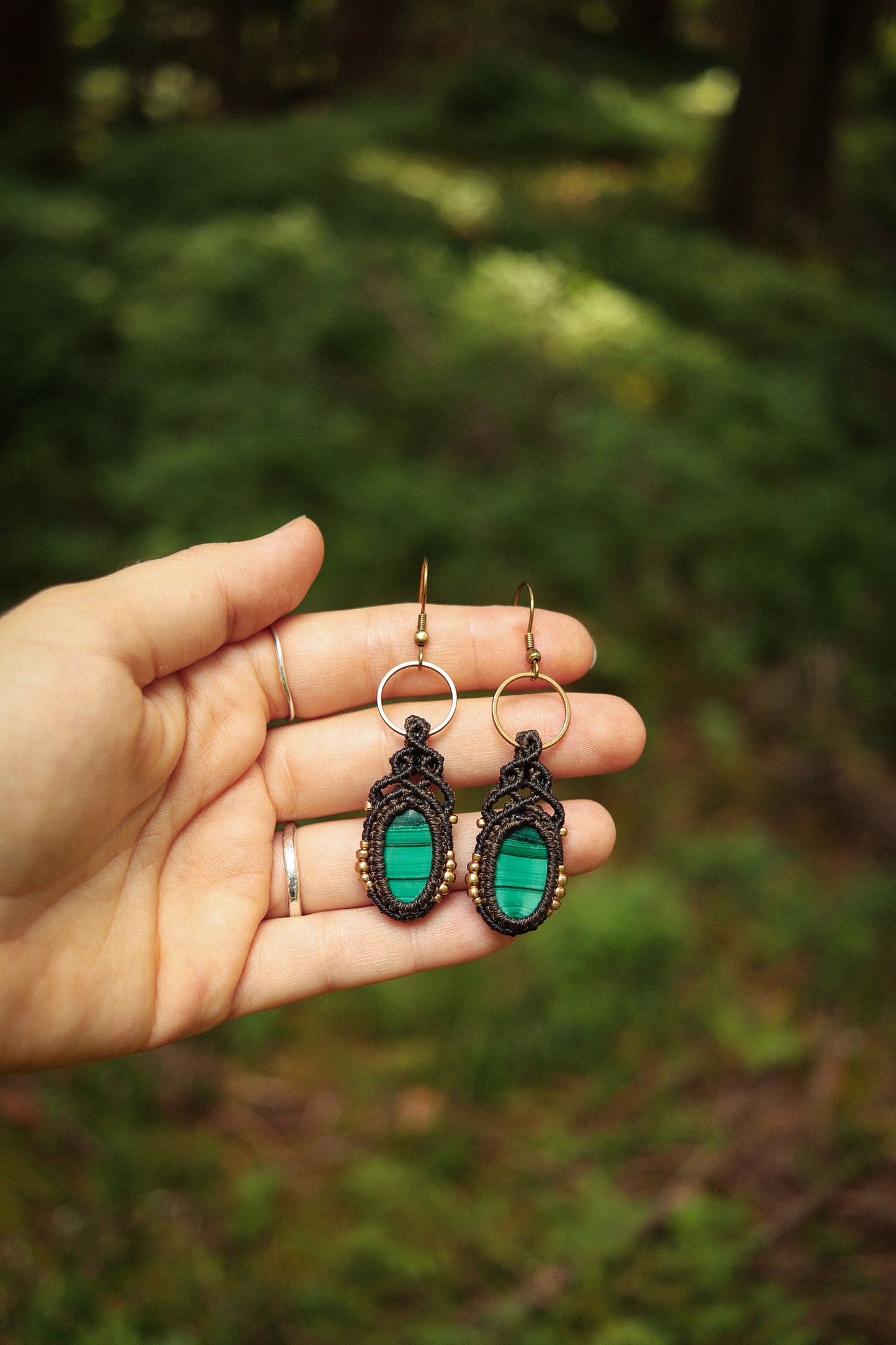 Malachite Earrings