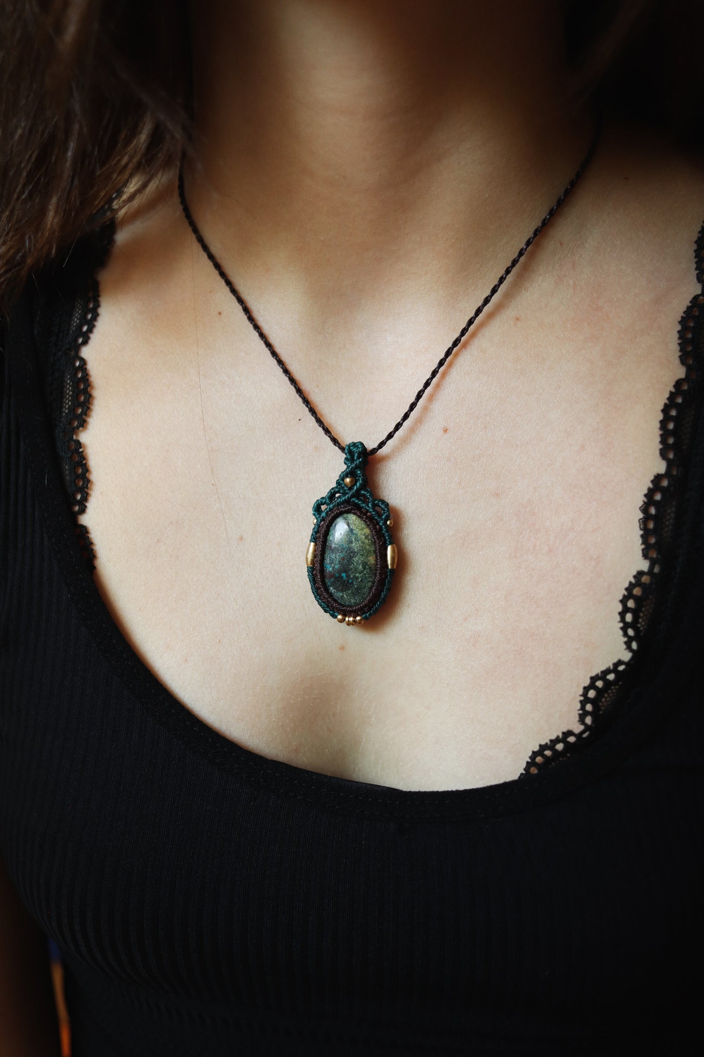 Chrysocolla necklace