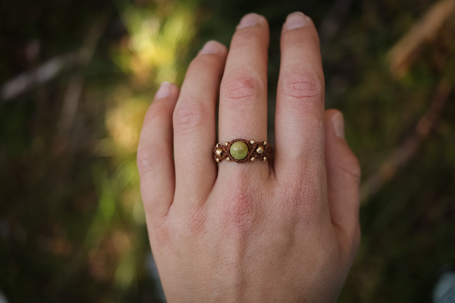 grüne Jade Ring