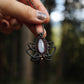 Regenbogen Mondstein Lotus Kette