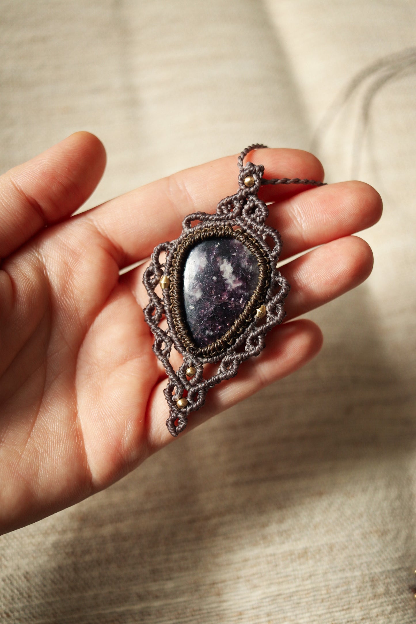 Lepidolith Kette