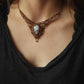 Regenbogen Mondstein Choker Halskette